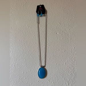 Blue necklaces